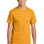 Port & Company Mens Core Short Sleeve Crewneck T-Shirt - Gold