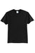 Port & Company PC55/PC55T Mens Core Short Sleeve Crewneck T-Shirt Jet Black Flat Front