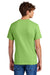 Port & Company PC55/PC55T Mens Core Short Sleeve Crewneck T-Shirt Lime Green Model Back