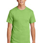 Port & Company Mens Core Short Sleeve Crewneck T-Shirt - Lime Green