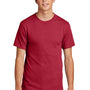 Port & Company Mens Core Short Sleeve Crewneck T-Shirt - Red