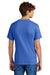 Port & Company PC55/PC55T Mens Core Short Sleeve Crewneck T-Shirt Royal Blue Model Back