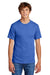 Port & Company PC55/PC55T Mens Core Short Sleeve Crewneck T-Shirt Royal Blue Model Front