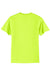 Port & Company PC55/PC55T Mens Core Short Sleeve Crewneck T-Shirt Safety Green Flat Back