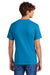 Port & Company PC55/PC55T Mens Core Short Sleeve Crewneck T-Shirt Sapphire Blue Model Back