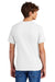 Port & Company PC55/PC55T Mens Core Short Sleeve Crewneck T-Shirt White Model Back