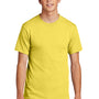 Port & Company Mens Core Short Sleeve Crewneck T-Shirt - Yellow