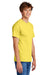 Port & Company PC55/PC55T Mens Core Short Sleeve Crewneck T-Shirt Yellow Model Side