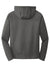 Port & Company PC590H Mens Dry Zone Performance Moisture Wicking Fleece Hooded Sweatshirt Hoodie Charcoal Grey Flat Back