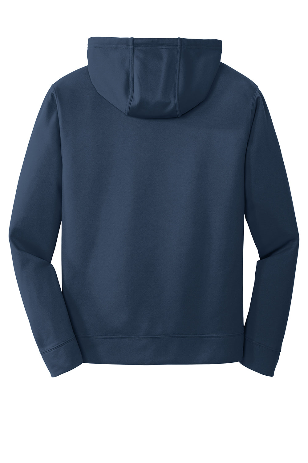 Port & Company PC590H Mens Dry Zone Performance Moisture Wicking Fleece Hooded Sweatshirt Hoodie Deep Navy Blue Flat Back