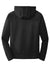 Port & Company PC590H Mens Dry Zone Performance Moisture Wicking Fleece Hooded Sweatshirt Hoodie Jet Black Flat Back