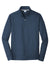 Port & Company PC590Q Mens Dry Zone Performance Moisture Wicking Fleece 1/4 Zip Sweatshirt Deep Navy Blue Flat Front