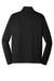 Port & Company PC590Q Mens Dry Zone Performance Moisture Wicking Fleece 1/4 Zip Sweatshirt Jet Black Flat Back