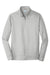 Port & Company PC590Q Mens Dry Zone Performance Moisture Wicking Fleece 1/4 Zip Sweatshirt Silver Grey Flat Front