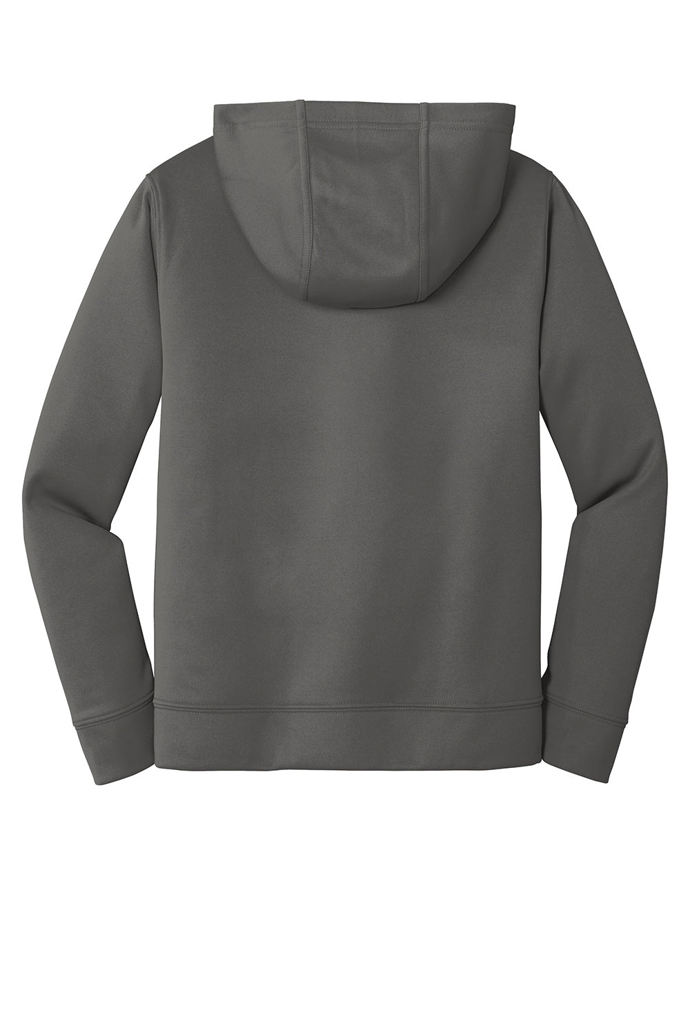 Port & Company PC590YH Youth Dry Zone Performance Moisture Wicking Fleece Hooded Sweatshirt Hoodie Charcoal Grey Flat Back