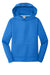 Port & Company PC590YH Youth Dry Zone Performance Moisture Wicking Fleece Hooded Sweatshirt Hoodie Royal Blue Flat Front