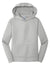 Port & Company PC590YH Youth Dry Zone Performance Moisture Wicking Fleece Hooded Sweatshirt Hoodie Silver Grey Flat Front