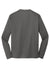 Port & Company PC590 Mens Dry Zone Performance Moisture Wicking Fleece Crewneck Sweatshirt Charcoal Grey Flat Back