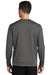 Port & Company PC590 Mens Dry Zone Performance Moisture Wicking Fleece Crewneck Sweatshirt Charcoal Grey Model Back