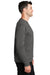 Port & Company PC590 Mens Dry Zone Performance Moisture Wicking Fleece Crewneck Sweatshirt Charcoal Grey Model Side