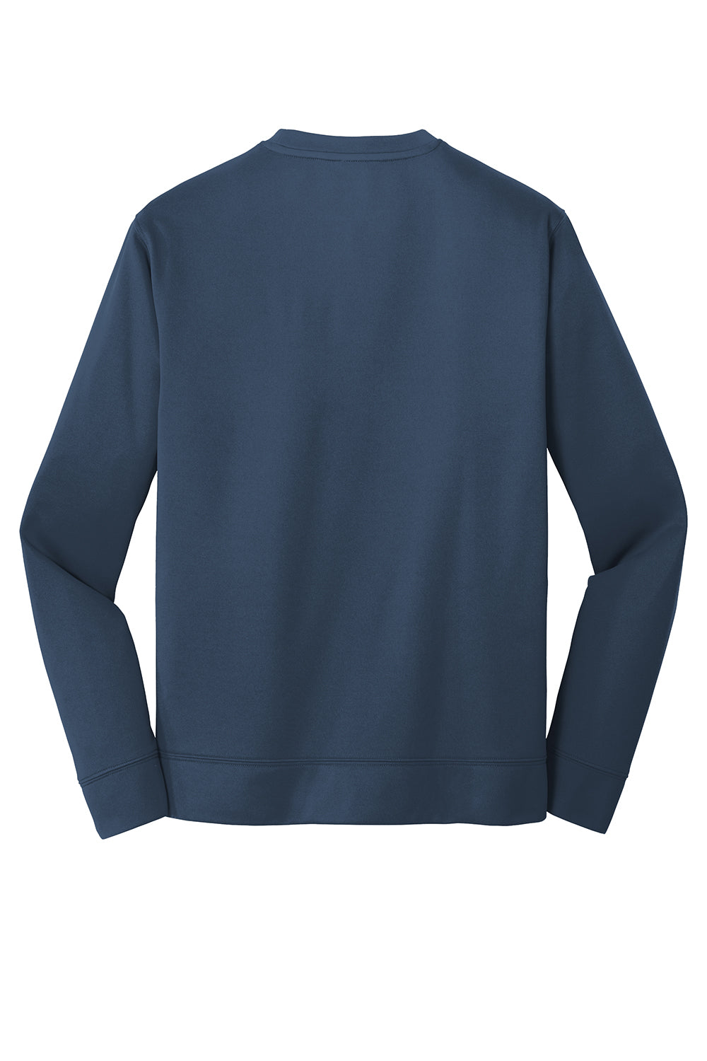 Port & Company PC590 Mens Dry Zone Performance Moisture Wicking Fleece Crewneck Sweatshirt Deep Navy Blue Flat Back