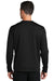 Port & Company PC590 Mens Dry Zone Performance Moisture Wicking Fleece Crewneck Sweatshirt Jet Black Model Back