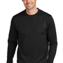 Port & Company Mens Dry Zone Performance Moisture Wicking Fleece Crewneck Sweatshirt - Jet Black