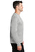 Port & Company PC590 Mens Dry Zone Performance Moisture Wicking Fleece Crewneck Sweatshirt Silver Grey Model Side