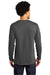 Port & Company PC600LS Mens Bouncer Long Sleeve Crewneck T-Shirt Coal Grey Model Back