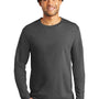 Port & Company Mens Bouncer Long Sleeve Crewneck T-Shirt - Coal Grey