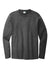 Port & Company PC600LS Mens Bouncer Long Sleeve Crewneck T-Shirt Heather Dark Grey Flat Front