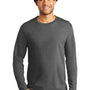 Port & Company Mens Bouncer Long Sleeve Crewneck T-Shirt - Heather Dark Grey