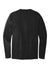 Port & Company PC600LS Mens Bouncer Long Sleeve Crewneck T-Shirt Deep Black Flat Back