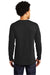 Port & Company PC600LS Mens Bouncer Long Sleeve Crewneck T-Shirt Deep Black Model Back