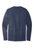 Port & Company PC600LS Mens Bouncer Long Sleeve Crewneck T-Shirt Navy Blue Flat Back