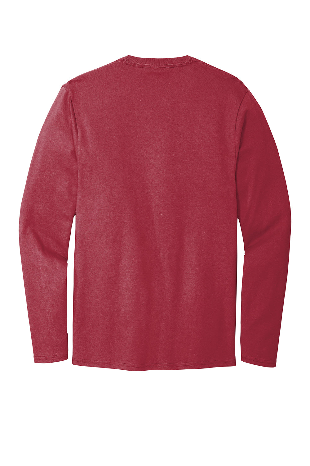 Port & Company PC600LS Mens Bouncer Long Sleeve Crewneck T-Shirt Rich Red Flat Back