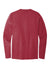 Port & Company PC600LS Mens Bouncer Long Sleeve Crewneck T-Shirt Rich Red Flat Back