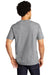 Port & Company PC600P Mens Bouncer Short Sleeve Crewneck T-Shirt w/ Pocket Heather Grey Model Back