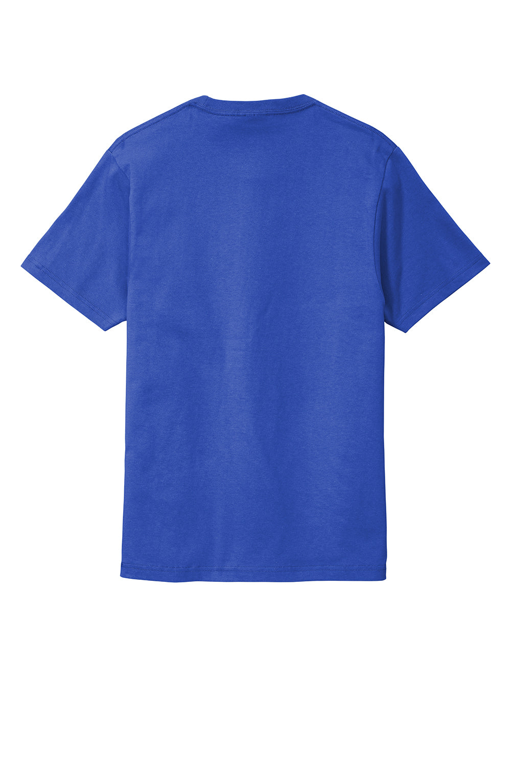 Port & Company PC600P Mens Bouncer Short Sleeve Crewneck T-Shirt w/ Pocket True Royal Blue Flat Back