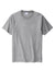 Port & Company PC600 Mens Bouncer Short Sleeve Crewneck T-Shirt Heather Grey Flat Front