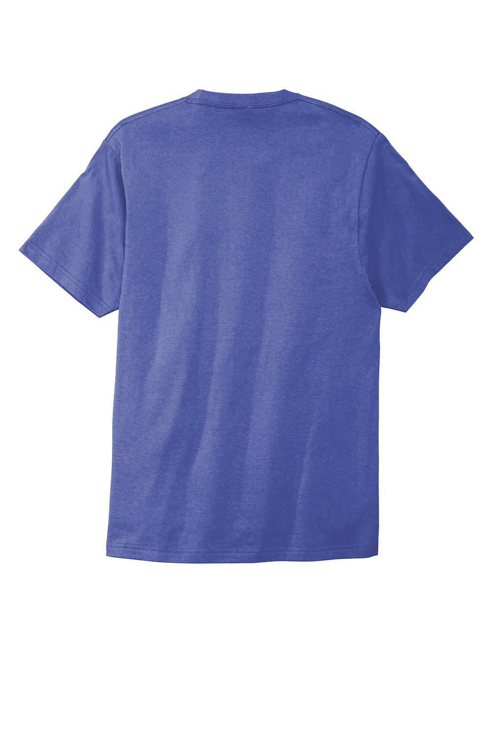 Port & Company PC600 Mens Bouncer Short Sleeve Crewneck T-Shirt Blue Iris Flat Back