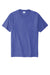 Port & Company PC600 Mens Bouncer Short Sleeve Crewneck T-Shirt Blue Iris Flat Front