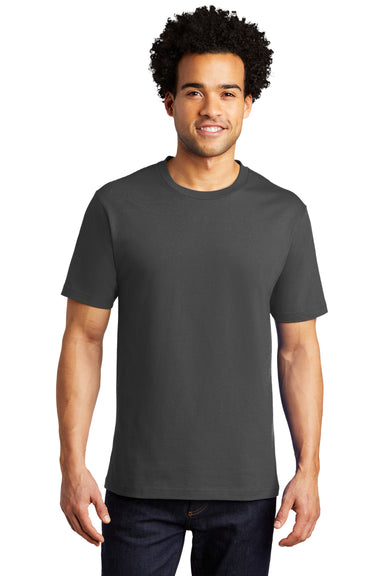 Port & Company PC600 Mens Bouncer Short Sleeve Crewneck T-Shirt Coal Grey Model Front