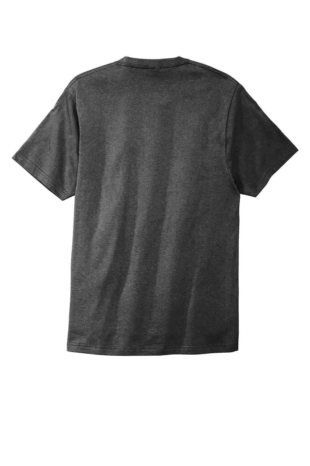 Port & Company PC600 Mens Bouncer Short Sleeve Crewneck T-Shirt Heather Dark Grey Flat Back