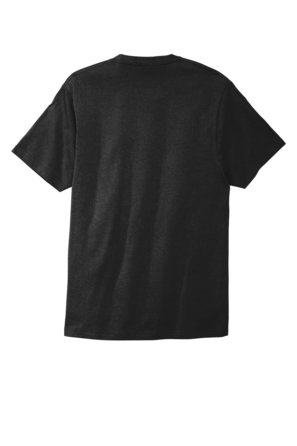 Port & Company PC600 Mens Bouncer Short Sleeve Crewneck T-Shirt Deep Black Flat Back