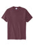 Port & Company PC600 Mens Bouncer Short Sleeve Crewneck T-Shirt Heather Athletic Maroon Flat Front