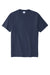 Port & Company PC600 Mens Bouncer Short Sleeve Crewneck T-Shirt Navy Blue Flat Front