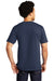 Port & Company PC600 Mens Bouncer Short Sleeve Crewneck T-Shirt Navy Blue Model Back