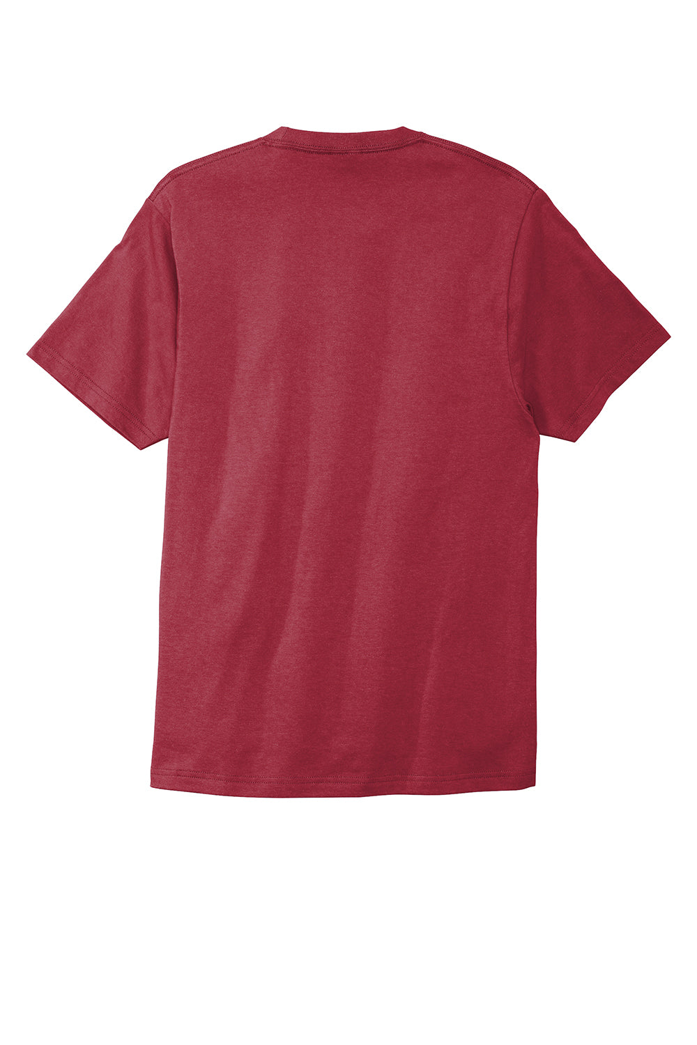 Port & Company PC600 Mens Bouncer Short Sleeve Crewneck T-Shirt Rich Red Flat Back