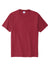 Port & Company PC600 Mens Bouncer Short Sleeve Crewneck T-Shirt Rich Red Flat Front